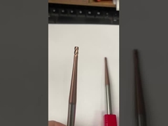 4.0mm Στερεό Καρβιδικό Κορυφοειδές Σφαίρα Νύση Τελικό Στρίπτη TiCN Επικάλυψη CNC Στρίπτης Σκοπής χαρακτική Bit