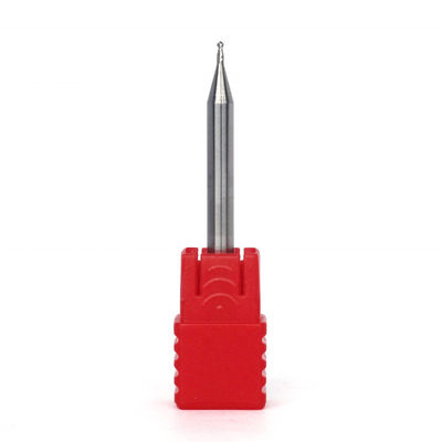 HRC55 Solid Aluminum End Mill Ball Nose Type With 2 Flute